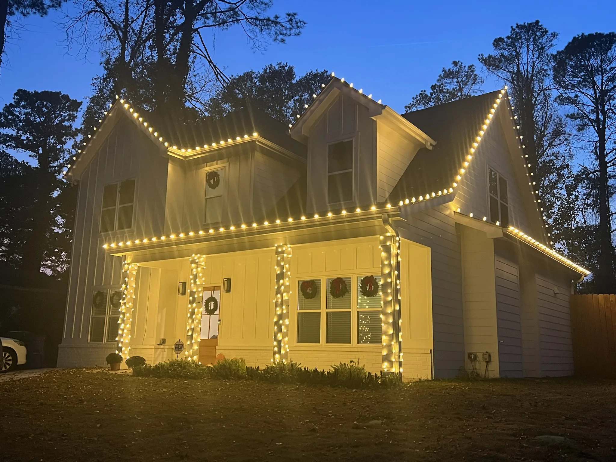 Cumming residential Christmas lights